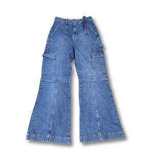 Social Tourist Y2K Baggy Cargo Wide Leg Women's Jeans - 9R/29 - Preowned